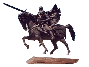 Estatua dedicada al Cid en la ciudad de Burgos